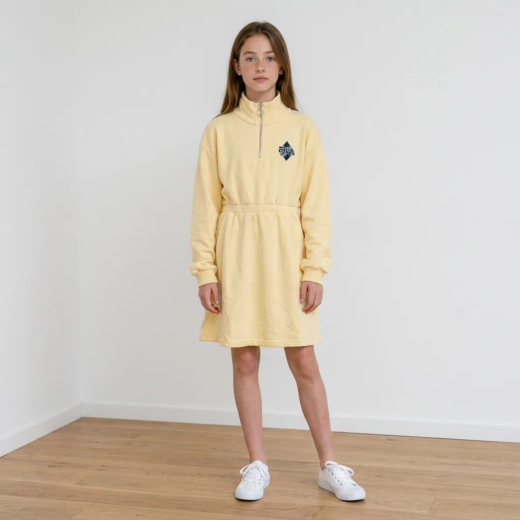 FILA FILA Sweat Dress - Детска спортна рокля с цип