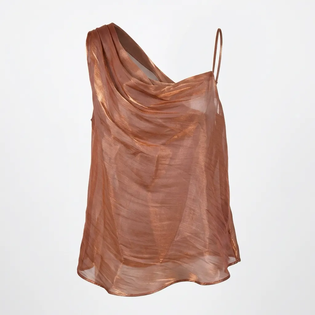 Free People Дамски сатенен топ