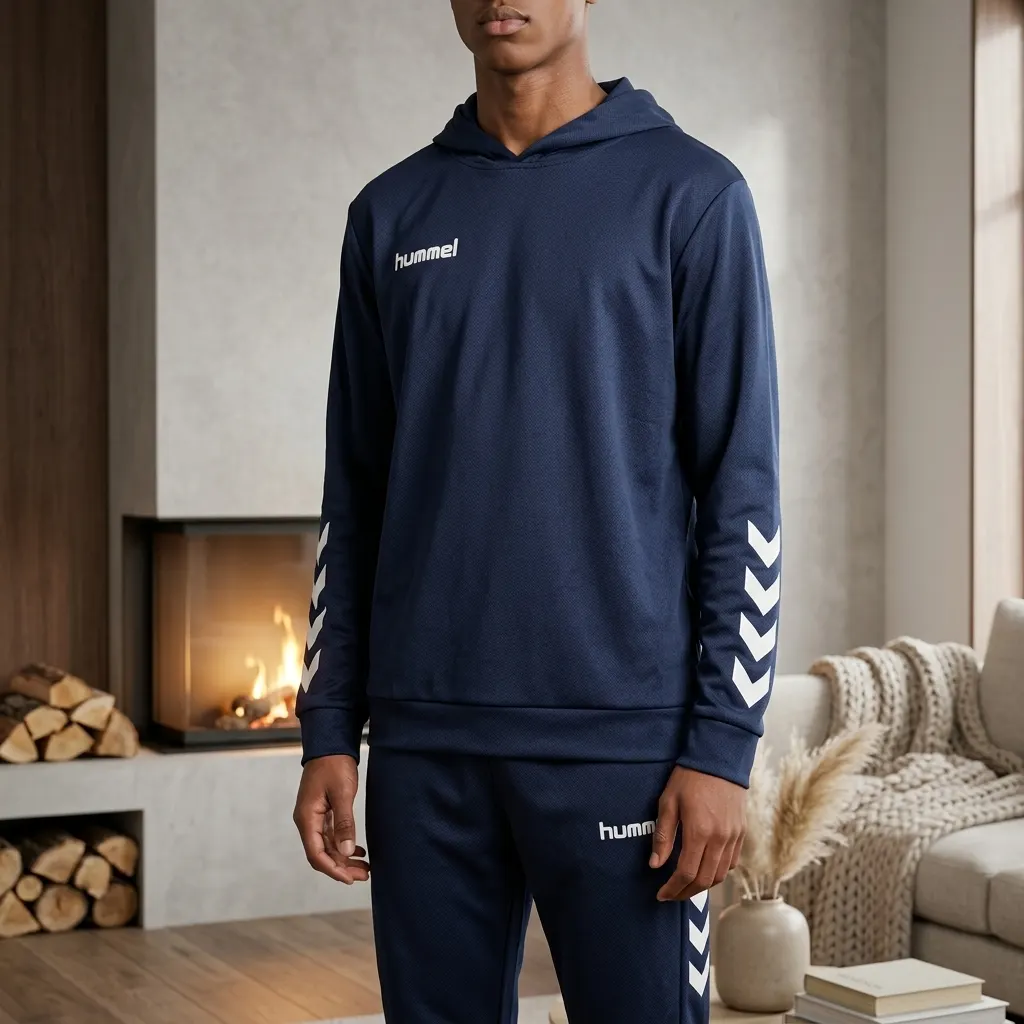 Hummel Детски спортен суитшърт с качулка