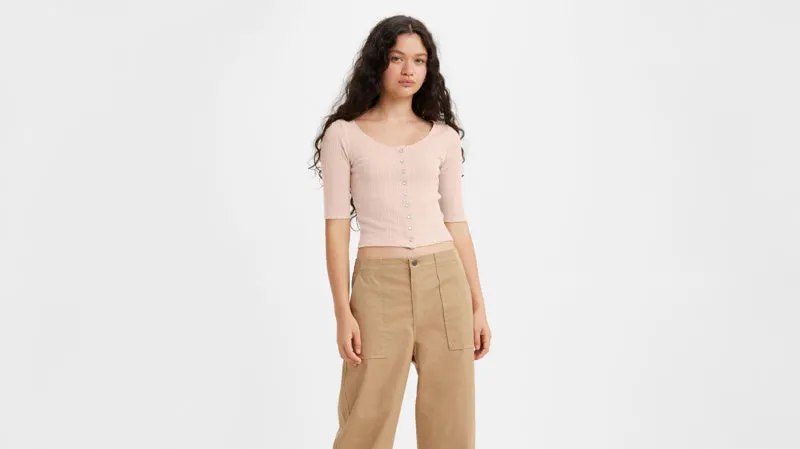 Levi's Дамски топ с релефна плетка