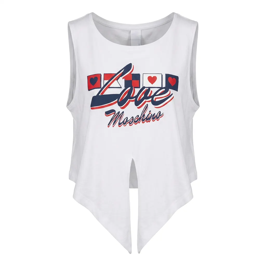 Love Moschino Дамски топ без ръкави – White