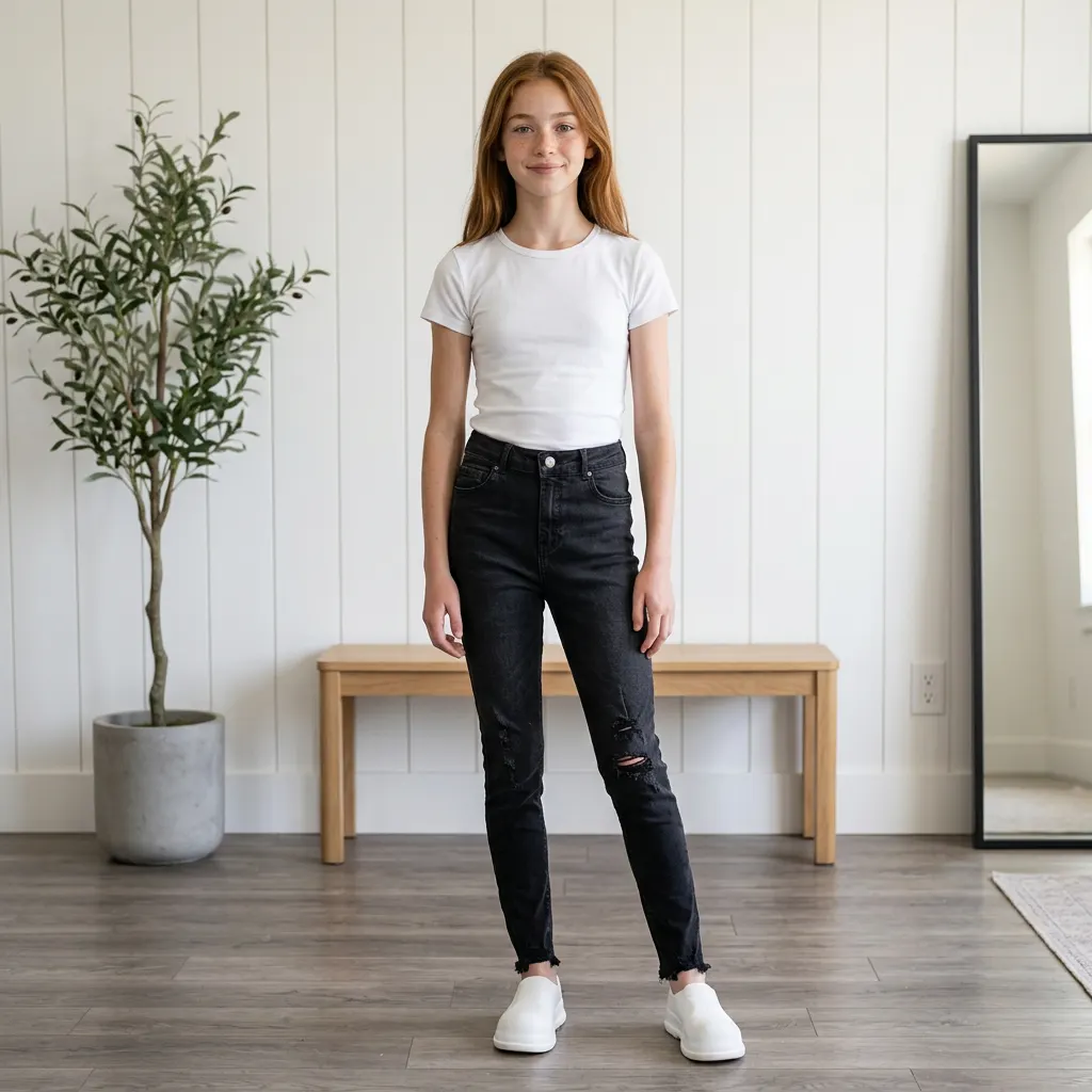 Mango Kids Детски дънки– Черни Skinny Fit