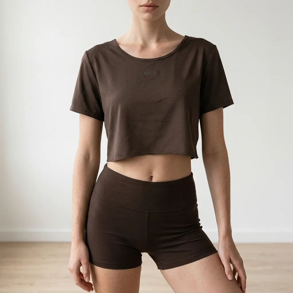 Nike Дамска спортна тениска – Brown